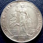 1902 UK florin value, Edward VII