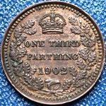 1902 UK third farthing value, Edward VII