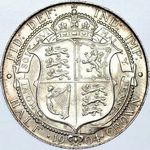 1904 UK halfcrown value, Edward VII