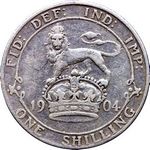 1904 UK shilling value, Edward VII