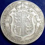 1905 UK halfcrown value, Edward VII