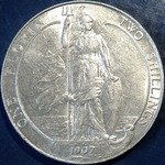 1907 UK florin value, Edward VII
