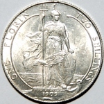 1909 UK florin value, Edward VII