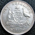 1910 Australian shilling