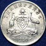 1910 Australian threepence