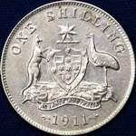 1911 Australian shilling