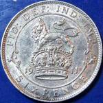 1911 UK sixpence value, George V