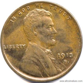 1913 Lincoln wheat D Penny Very Good 
