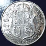 1913 UK halfcrown value, George V, D1663