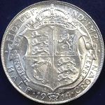 1914 UK halfcrown value, George V, D1664