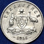 1915 Australian threepence