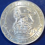 1915 UK shilling value, George V