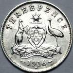 1916 Australian threepence