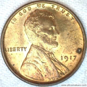 1917 P Lincoln Wheat Penny Coin book filler 