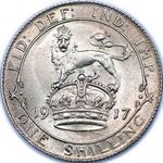 1917 UK shilling value, George V