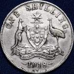 1918 Australian shilling