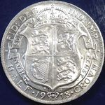 1918 UK halfcrown value, George V, D1668