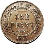 1919 Australian penny
