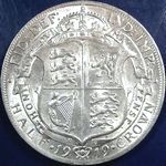 1919 UK halfcrown value, George V, D1670