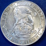 1919 UK shilling value, George V