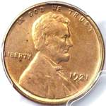1921 S US penny, Lincoln wheat