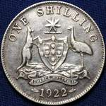 1922 Australian shilling