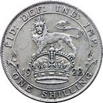 1922 UK shilling value, George V