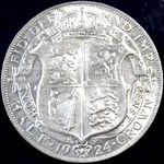 1924 UK halfcrown value, George V, D1685
