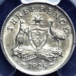 1925 Australian threepence
