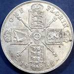 1925 UK florin value, George V