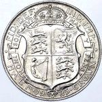 1925 UK halfcrown value, George V, D1686