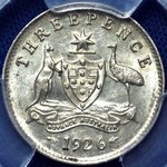 1926 Australian threepence