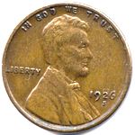 1926 S US penny, Lincoln wheat