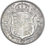 1926 UK halfcrown value, George V, modified effigy, D1690