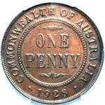 1928 Australian penny