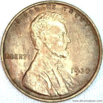 1 U.S Pound 1930-1939 147-150 Circulated Wheat pennies 