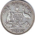 1933 Australian shilling