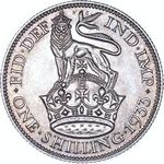 1933 UK shilling value, George V