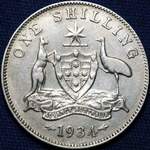 1934 Australian shilling