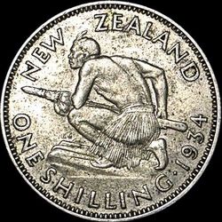 1934 New Zealand shilling