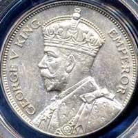 King George V era New Zealand half crown values