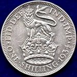 1934 UK shilling value, George V