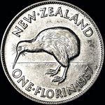 1937 New Zealand florin
