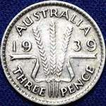1939 Australian threepence