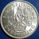 1939 UK shilling value, George VI, Scottish reverse