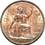1940 UK penny value, George VI