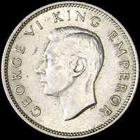 King George VI era New Zealand shilling values