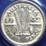 1942 m Australian threepence