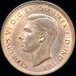 King George VI era UK halfpenny values