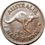 1943 Australian halfpenny